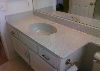 China Bathroom Granite Countertop With Sink Single Custom 25x19 Vanity Top for sale