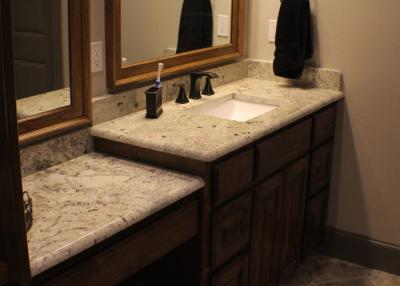 China Natural Straight Marble Stone Countertops / Stone Vanity Tops for sale