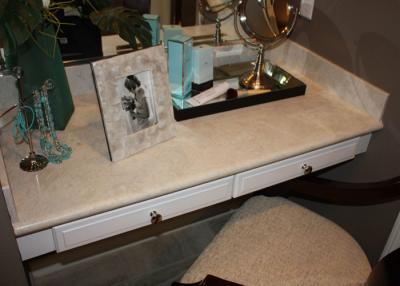 China Dresser Table Artificial Stone Tops / Marble Bathroom Vanity Countertops For Sale  for sale