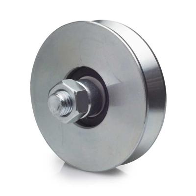 China Low Noise Rolling Stainless Steel Wheel V Groove Sliding Door Guide Wheels for sale