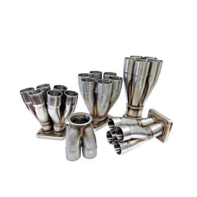 China Auto Car Motorcycle Truck ATV China Truck 304 Stainless Steel Exhaust Auto Fusion Manifold Pipe With Flange for sale