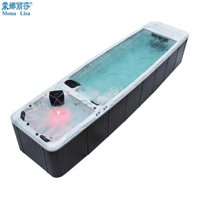 China Family Swimming Pool Monalisa High Quality Acrylic Endless Whirlpool 8.8 Meter Outdoor Massage Spa for sale