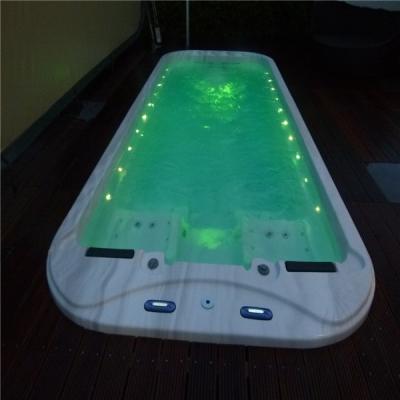 China Hot tub US best lucite acrylic whirlpool sex bath american spa backyard outdoor endless hot tub pool for sale