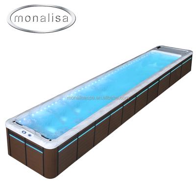 China Swimming Best Sales Outdoor Underground Hot Tub Spa Endless Swim Pool Swimming Pools Swim Spa for sale