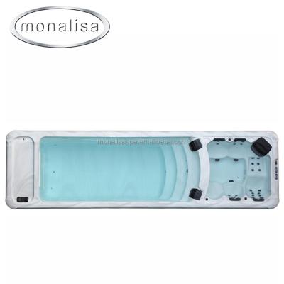 China Villa Top Selling Acrylic Container 8 Meter Endless Swimming Pools Spas Swimming Pool Hot Tub for sale