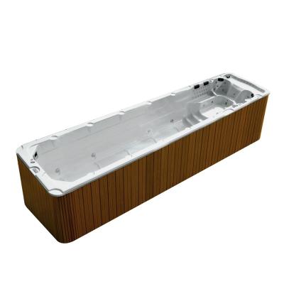 China Longest Jetted Luxury Outdoor Endless Massage Bathtub Monalisa Light Swimming Pool Spa for sale