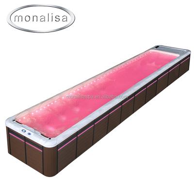 China Family Sports Above Ground 2 Person Swimming Pool Acrylic Lucite Swimming Pool Outdoor Spa for sale