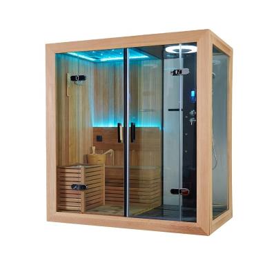 China Computer Control Panel Fashion Steam Shower Room Combination With Monalisa Sauna Chamber for sale