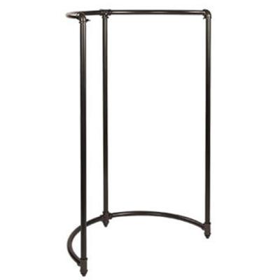 China Portable Half Round Metal Boutique Pipe Clothing Display Rack Customized Half Round for sale