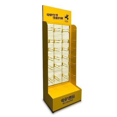 China With High Quality Hooks Metal Battery Display Racks For Electronic Merchandise for sale