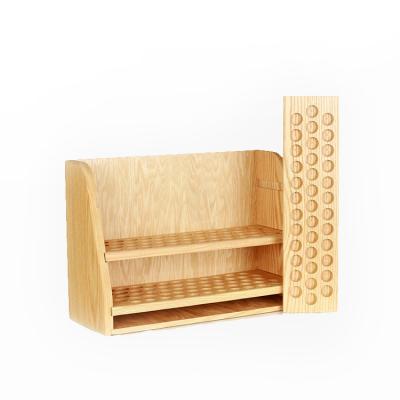 China High quality wooden three tier essential oil display rack for cosmetic store for sale