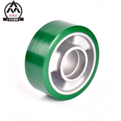 China Else 125mm Medium And Heavy Duty Aluminum Alloy Wheels Polyurethane Core Solid Caster Good Quality Hot Selling Wheels for sale