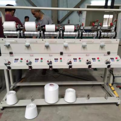 China Winding chatters Tongyou feihu cone to cone nylon polyester filament yarn winder for sale