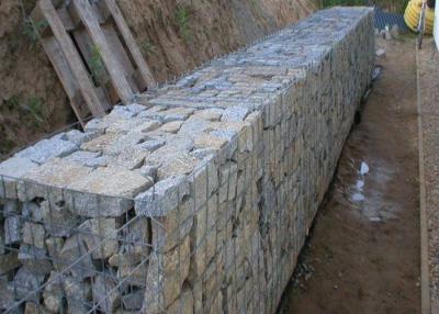 China BV Pvc Coated Gabion Baskets , Hexagonal 4mm Gabion Baskets for sale