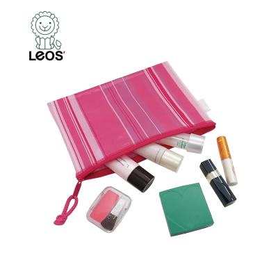 China NATIONAL ready to ship A5 size with 2 compartments capacity PVC zipper pouch bag for sale