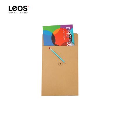 China Washable Eco-freindly Kraft Paper Envelope Vertical Folder With String Tie Closure for sale