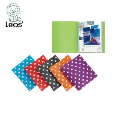 China Desktop Fashion Polka Dot Folder For A4 Display Book for sale