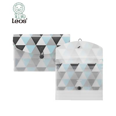 China Geometric PP Office Stationery A4 Size Folder for sale