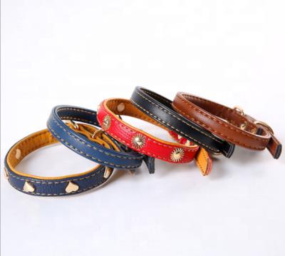 China Customized Wear Resistant Leather Adjustable Pet Leash Dog Collar Pu Dog Leash Strap Rope Training Traction for sale