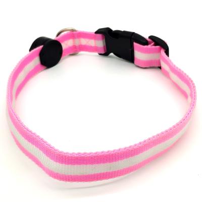 China Reflective Most Popular LED Flashing Light Strip Belt Safety Dog Collar Para Mascotas for sale