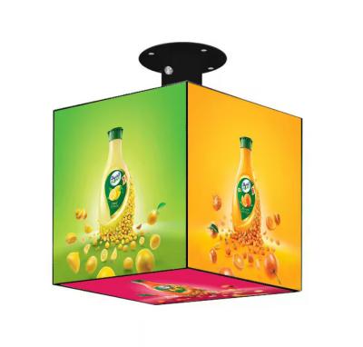 China Full Color Indoor  Cube LED Display P2.5 P3 P4mm Customized Retail Store Advertising Cube LED Screen for sale