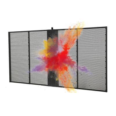 China P7.82 transparent LED screen 70% transparency rate P7.82 Transparent LED Video Wall for sale