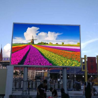 China Big 3d LED Advertising Mall Screen Outside Building Outdoor LED Screen Display for sale