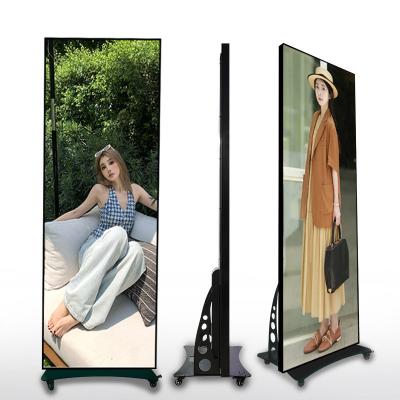 China 3 in 1 SMD2121 Tube Chip Color LED Poster Screen met Full Screen Display en Wifi Control 65 inch Te koop