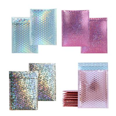 China Strong Adhesive Custom Packaging Poly Bubble Mailers Recycled Envelope Foil Bubble Metal Bubble Wrap Mailing Bags for sale