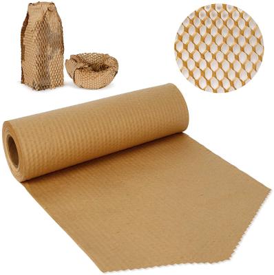 China High Quality Anti-collision Uncoated Kraft Honeycomb Paper Envelope Protect Protective Packaging Biodegradable Honeycomb Paper for sale