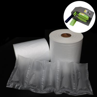 China HDPE air cushion film bubble wrap air bag wrap cushion roll shockproof bubble wrap film packaging bubble wrap for sale