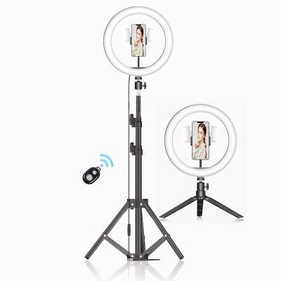 China Table Top / Desk Ring Lamp Set 10 Inch Photography Makeup Ring Light Lamp LED Ring Light Dimmable Ringlight 3200K-5600K for sale