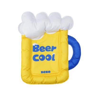 China Beer Cooling Pet Ice Pad Dog Pad Summer Cooling Cooling Cats Sleeping With Mat Cooler Ice Bed Sleeping Pad for sale