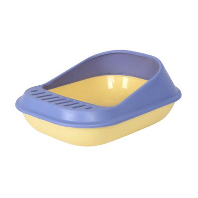 China Sustainable High Quality Cat Toilet Tray plastic Cat Litter Box Large Size Cat Litter Tray for sale