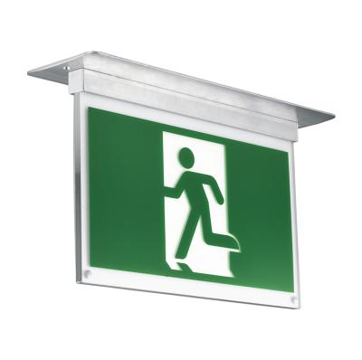 China Housing emergency exit sign escape routine and anti-panic lighting safety emergency exit light for sale