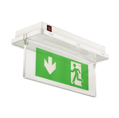 China New thin type bulkhead emergency light. New Design Price China Wholesale Emergency Exit Sign Combo Escape Sign for sale