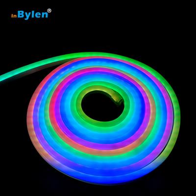 China LANDSCAPE RGB Led Cable Strip Light 5M RGB Digital Neon PVC RGB Neon Cable IP65 Waterproof Neon Cable for sale