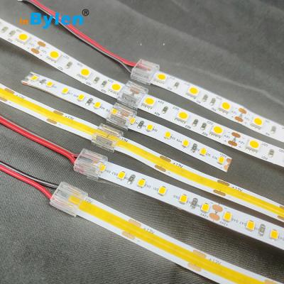 China COB STRIP LIGHT Bylen LED Strip Connector 8mm 10mm Solder Wire IP20 Free Cob 2pin LED Strip Connector for sale