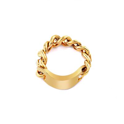 China CLASSIC Bunsik Jewelry New Arrival Stainless Gold Plated Eco - Friendly Girl Rings Set for sale