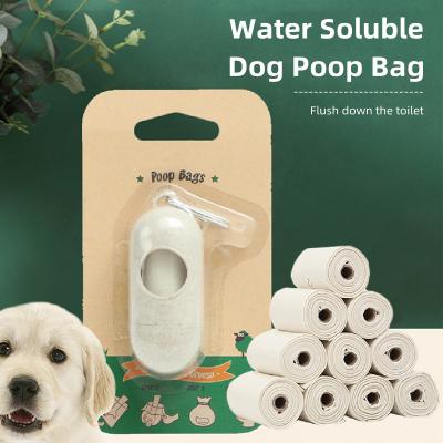 China Wholesale Custom Eco Friendly Compostable Doggie Poop Poop Biodegradable Poop Bag Sustainable PVA Flushable Bags for sale