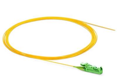 China Fiber Optic E2000/APC Pigtail 900μm Single Mode Simplex E2000/APC Fiber Optic Pigtail 0.9mm SM SX for sale