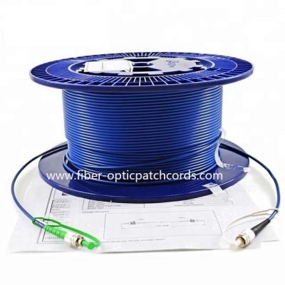 China 10M 20M 30M Slow Axis PM Armored Fiber Optic Patch Cord FC/UPC to FC/APC Connector for sale