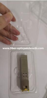 China tampa de SFP da parte superior da caixa da bolha de 10G RJ45 SFP para o cobre de 10G RJ45 à venda