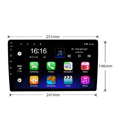 China Universal GPS Car Android 10inch Double Din 2 Stereo Video GPS Navigation DVD Touch Screen Car Radio for sale