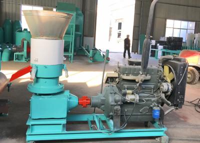 China Diesel Engine Flat Die Feed Pellet Mill , Animal Feed Pellet Machine for sale