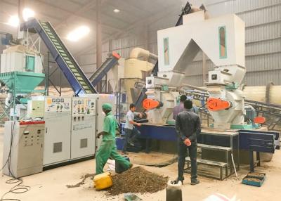 China Rice Husk Pelletizing 2t/h Wood Pellet Production Line for sale