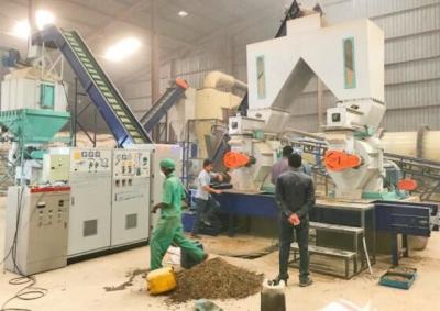 China Straw Coconut Husk 2T/H 3T/H Wood Pellet Production Line for sale