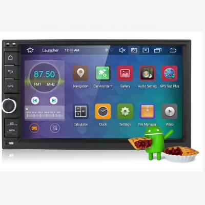 China CarPlay 2din 7inch Screen Capacitive GPS Navigator Radio Quad Core 16GB 1024*600 Android Car Dvd for sale