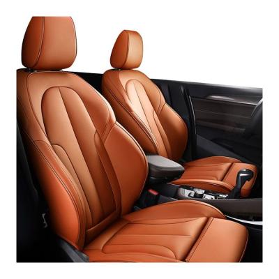 China Hot sale factory wholesale price eco-friendly universal car 5d full set PU luxury leather seats cover for sale