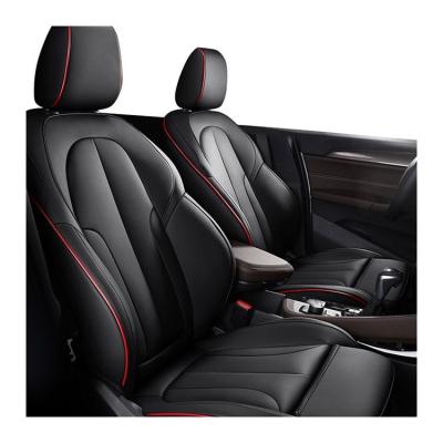 China Eco-Friendly Manufacturers Design Luxury 5d Leather Customized No Peculiar Smell Car Seat Covers for sale